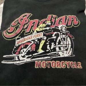 Vintage 1994 Indian Motorcycle black t shirt.  Size XL Pre-Owned.